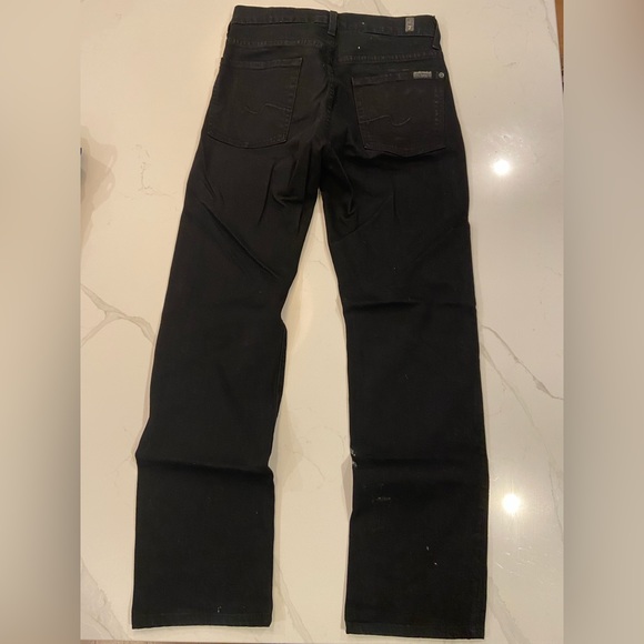7 for All Man Kind - Men’s Black Jean Size 30 - Picture 6 of 6